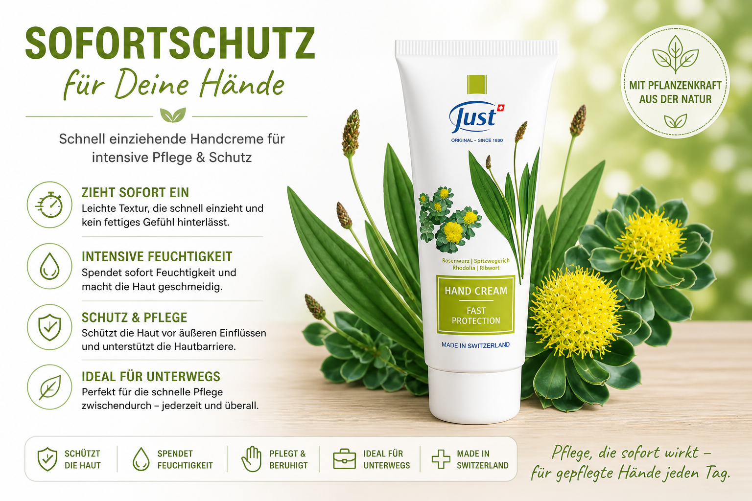 JUST Fast Protection Hand Cream