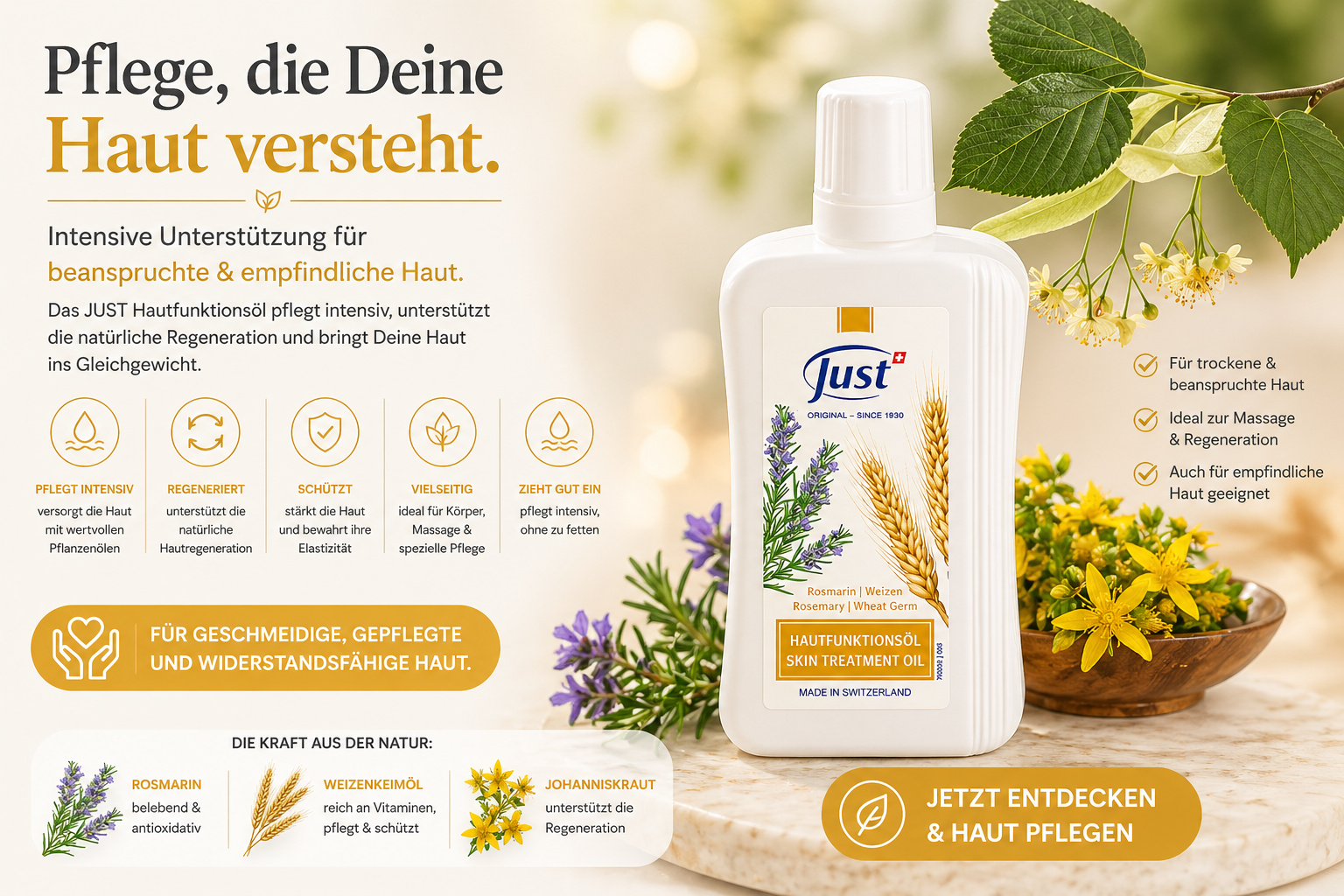 JUST Hautfunktionsöl