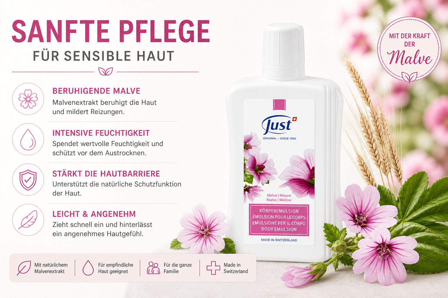 JUST Malve Bodylotion