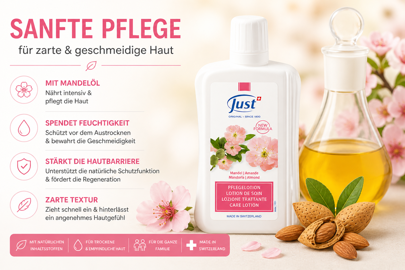 JUST Mandel Pflegelotion
