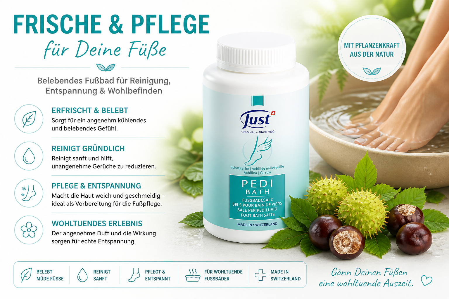 JUST Pedibath Fussbadesalz