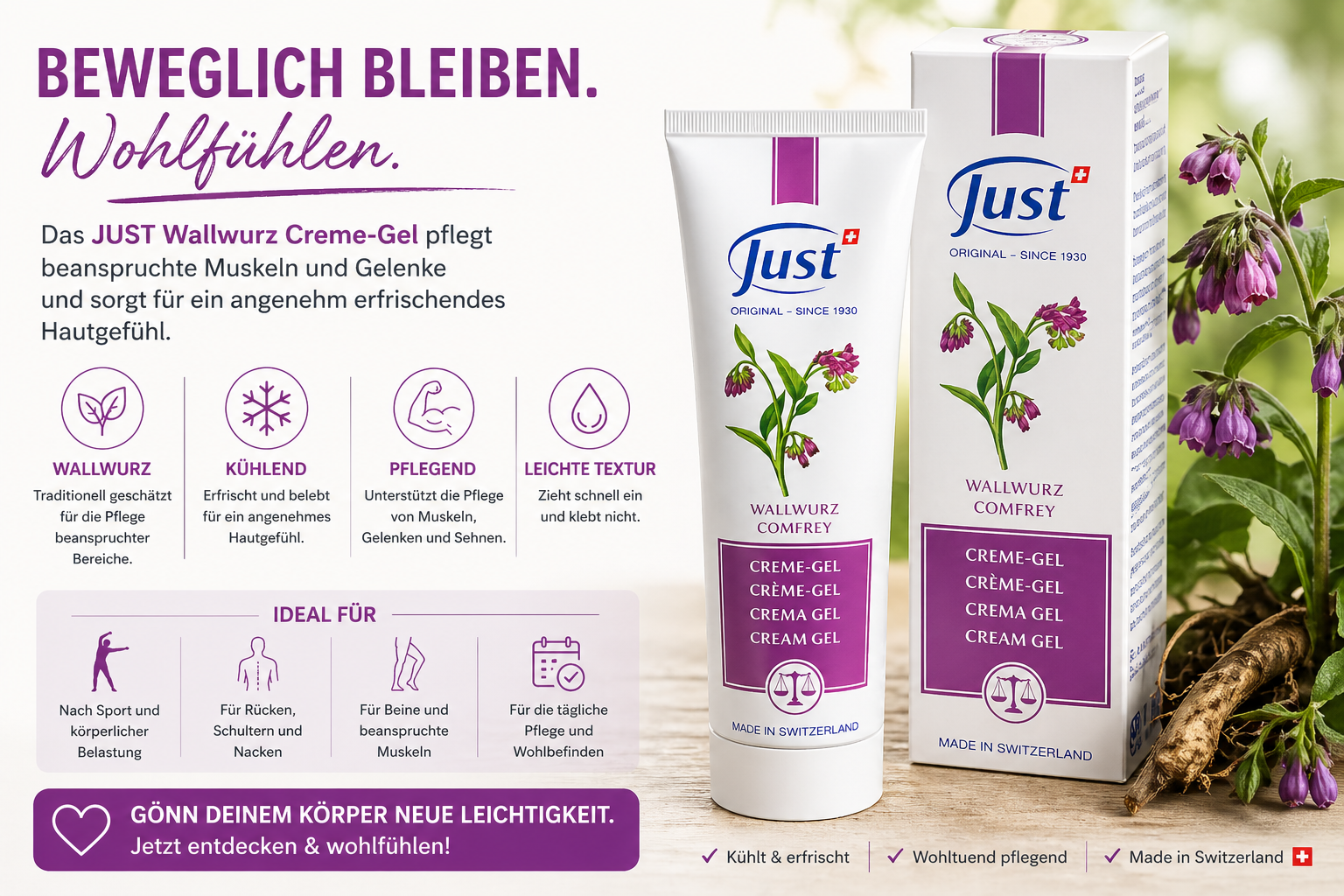 JUST Wallwurz Creme Gel